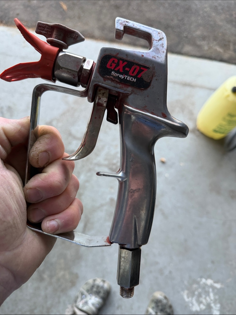 GX-07 Spray Tech Airless Paint Spray Gun - Red Accents